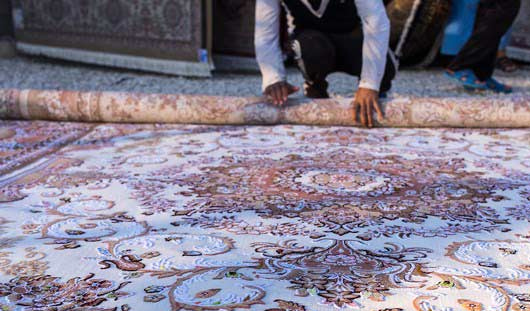 روش اصولی لول کردن قالی در قالیشویی باقرشهر 